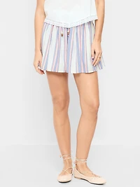 High-Waisted Drapey Skirt Short
