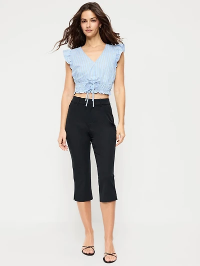 High-Waisted Pixie Capri Pants