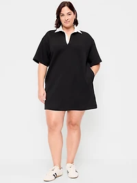 Bounce Fleece Short-Sleeve Polo Dress