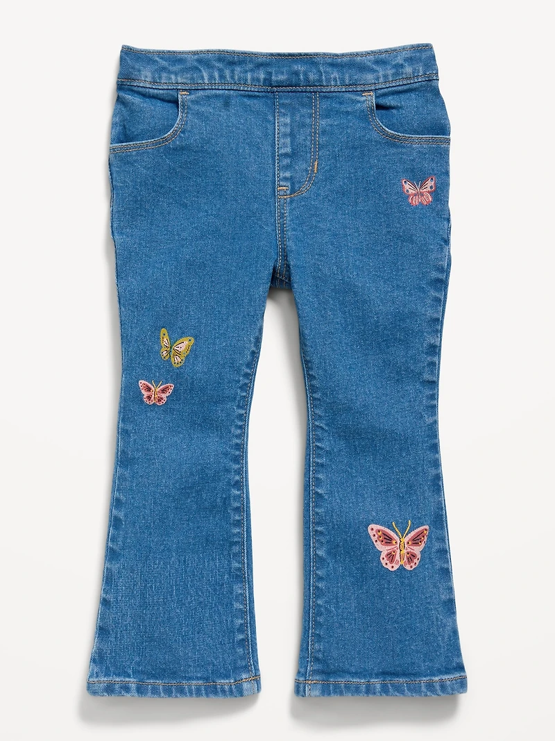 Wow Pull-On High-Waisted Flare-Leg Jeans for Toddler Girls