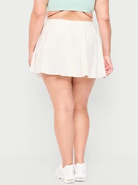 Extra High-Waisted Stretch Woven Swing Skort