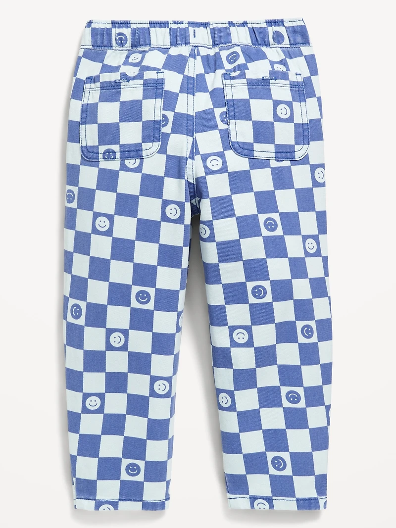 Pull-On Barrel-Leg Pants for Toddler Boys