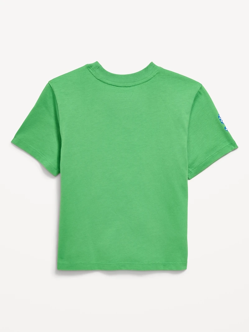 Oversized Short-Sleeve Birthday Graphic T-Shirt for Toddler Boys