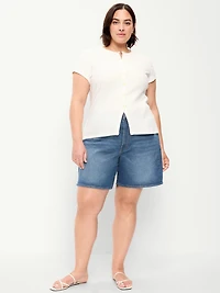 High-Waisted Wow Jean Shorts - 7-inch inseam