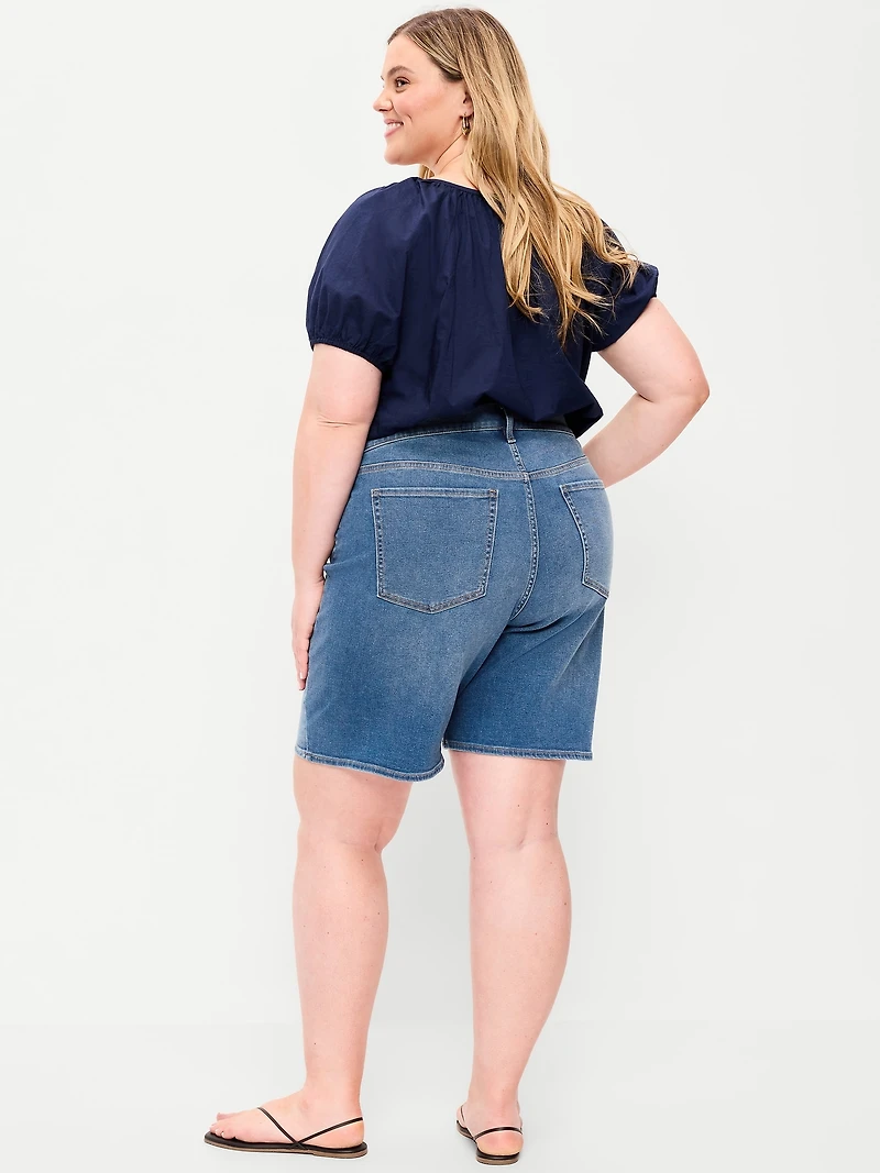 High-Waisted Wow Jean Shorts - 9-inch inseam