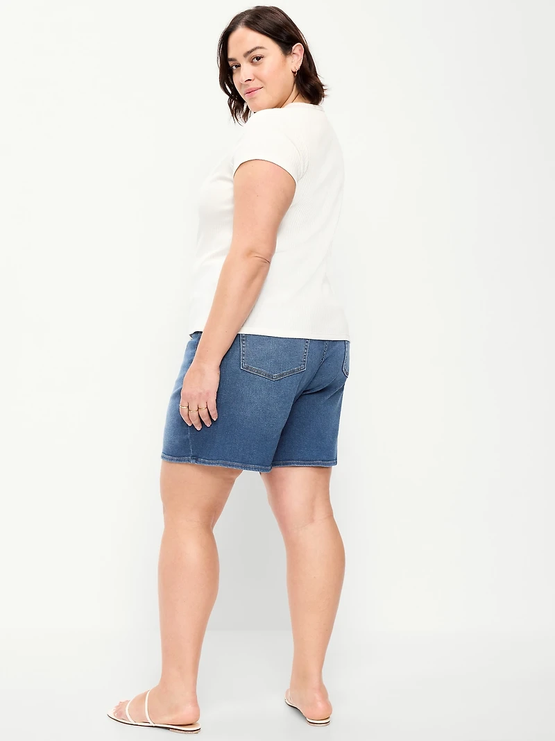 High-Waisted Wow Jean Shorts - 7-inch inseam