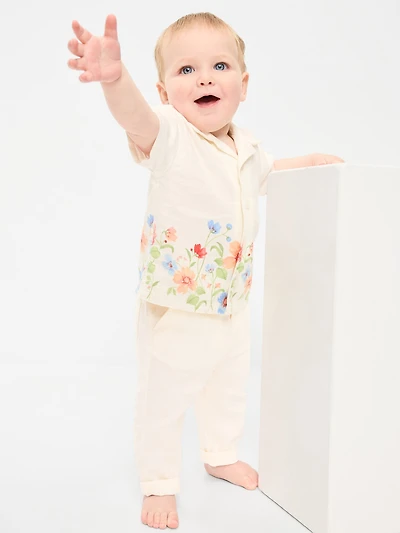 Linen-Blend Pants for Baby