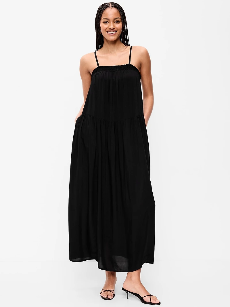 Airy Smocked Maxi Dress