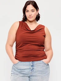 Asymmetrical Side-Cinch Tank Top
