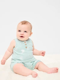 Henley Tank Top and Shorts Set for Baby