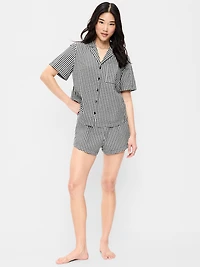Poplin Pajama Short Set