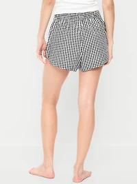 Classic Poplin Boxer Pajama Shorts