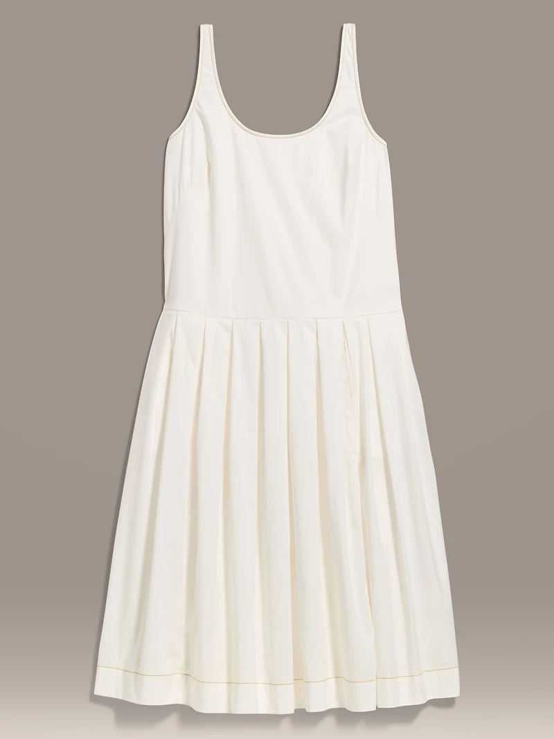 Old Navy x Christopher John Rogers Poplin Drop-Waist Dress