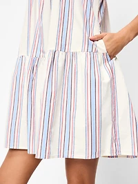 Sleeveless Scoop-Neck Mini Swing Dress