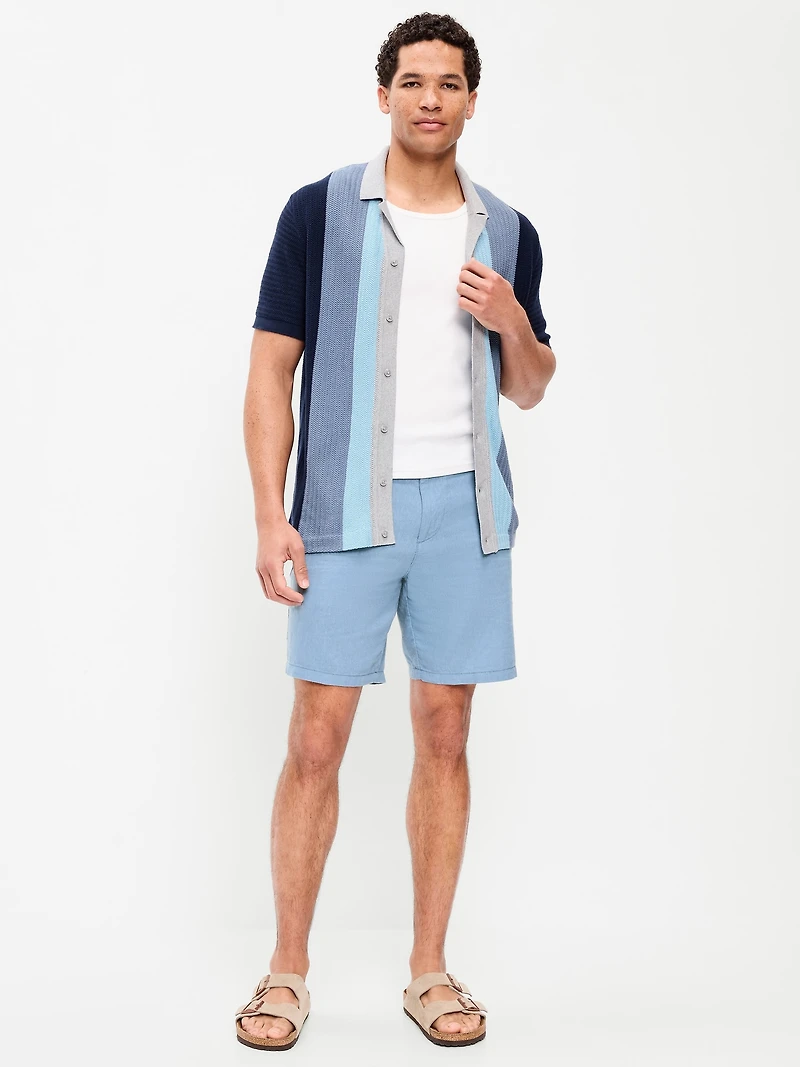 Slim Linen-Blend Rotation Chino Shorts - 8-inch inseam