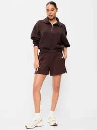 High-Waisted Bounce Fleece Shorts - 5-inch inseam