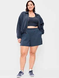 High-Waisted Bounce Fleece Shorts - 5-inch inseam