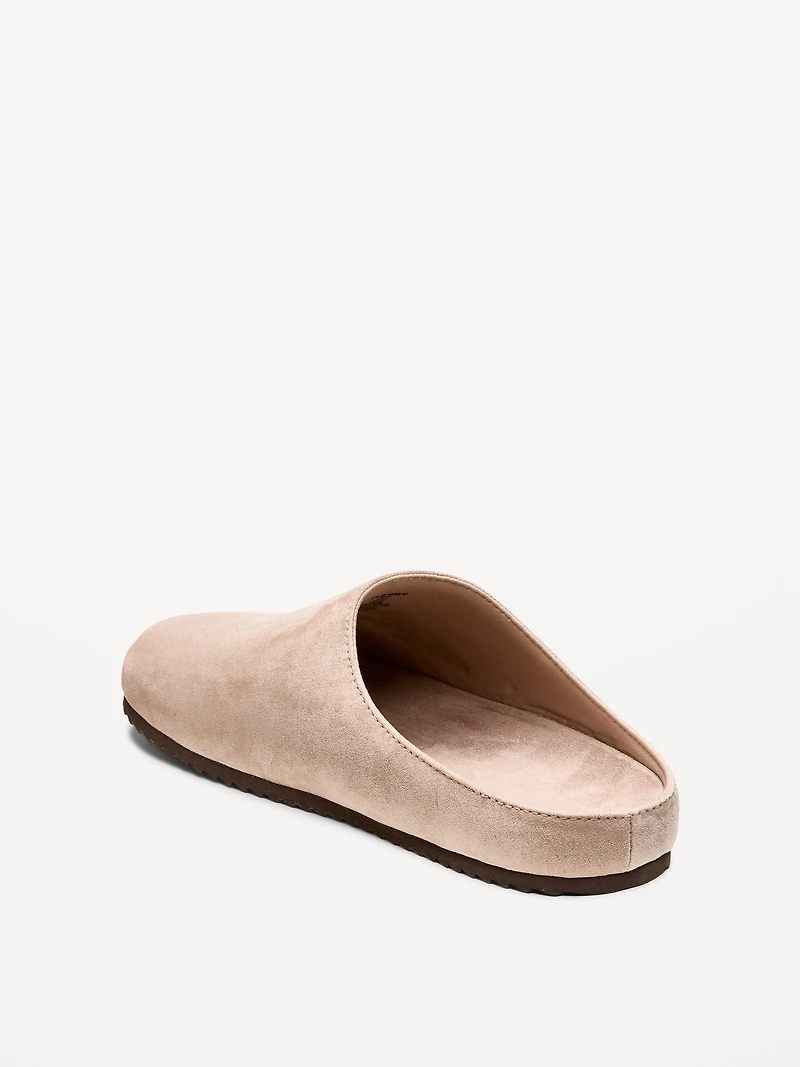 Faux-Leather Mule Shoes for Men