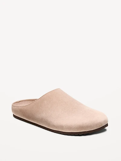 Faux-Leather Mule Shoes for Men