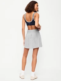 Smocked-Waist Mini Skirt