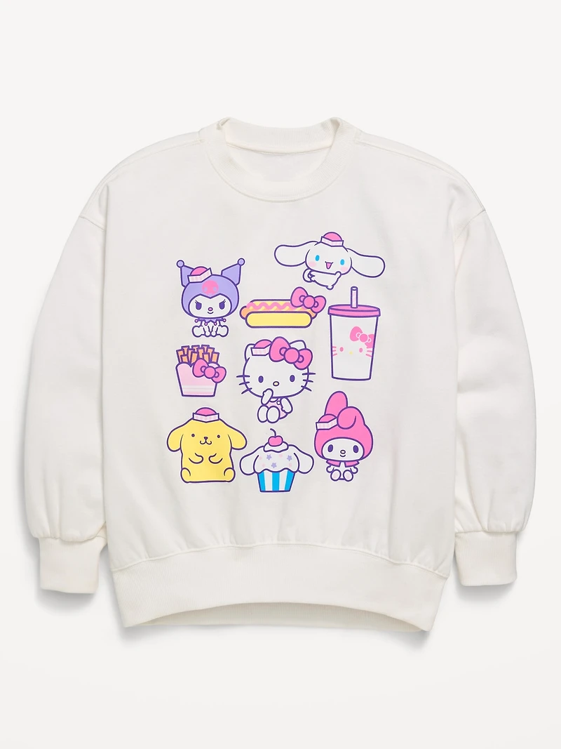 Hello Kitty® Oversized Graphic Tunic Sweatshirt for Girls