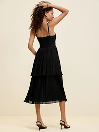 The Occasion by Old Navy Pleated Fit & Flare Midi Dress
