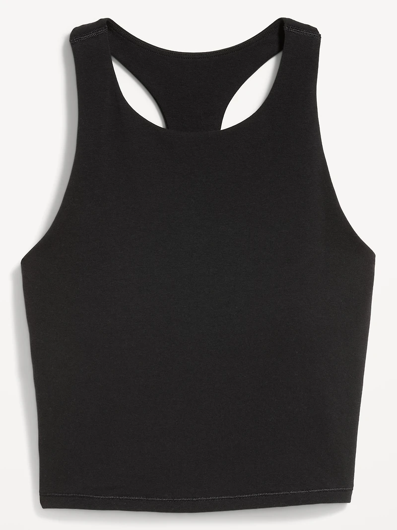 Medium Support PowerSoft High-Neck Racerback Sports Bra