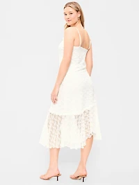 Fit & Flare Lace Midi Dress
