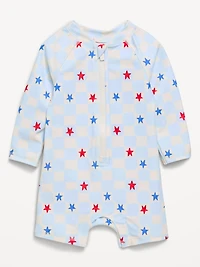 Printed Swim Rashguard Bodysuit for Baby