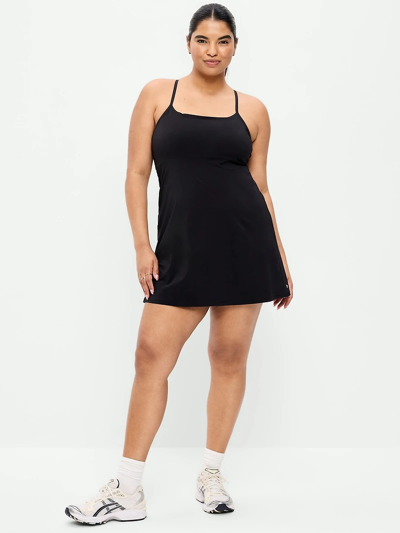 Stretch Woven Racerback Tennis Dress