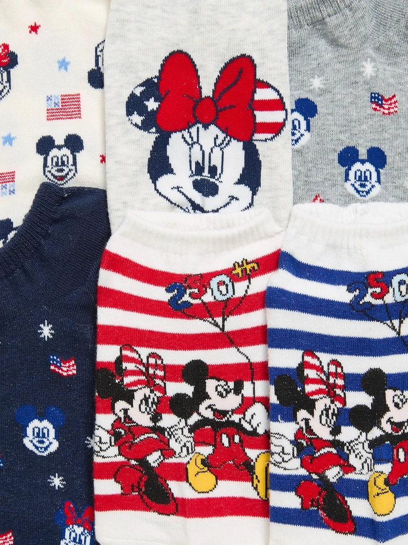 Disney© 6-Pack Novelty Ankle Socks for Women