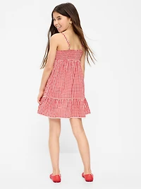 Sleeveless Smocked Fit and Flare Dress for Girls