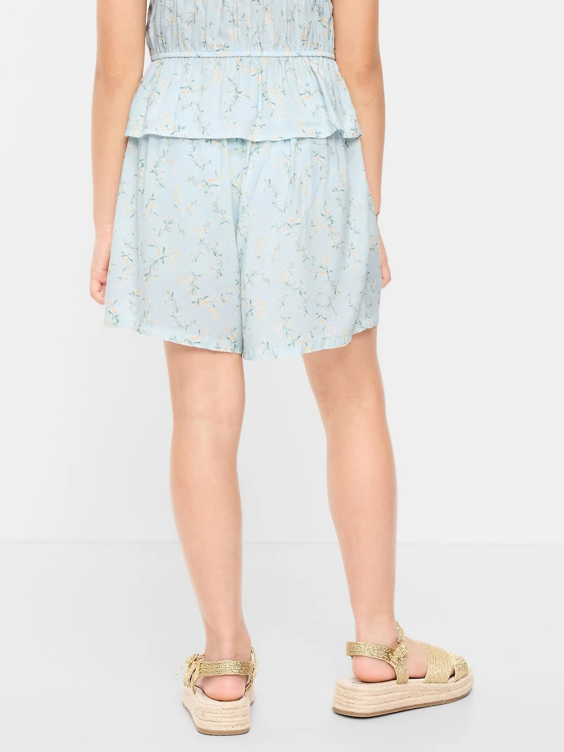 Printed Pull-On Shorts for Girls