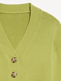 Seaside Cotton V-Neck Cardigan Sweater