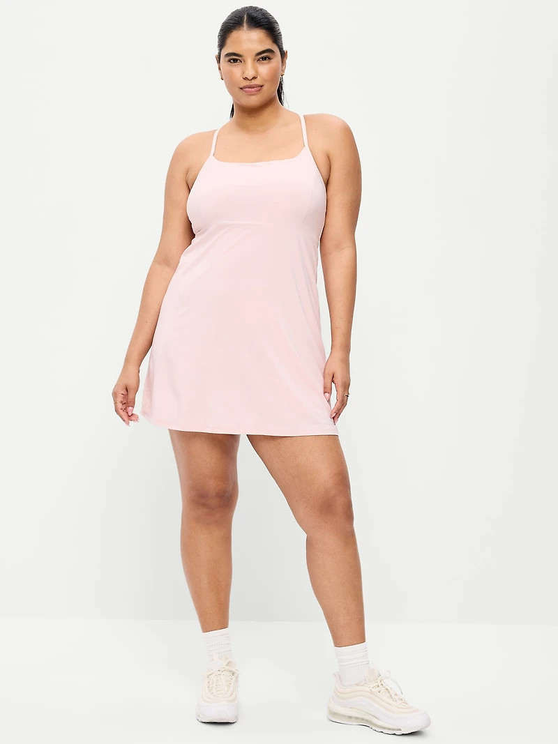Stretch Woven Racerback Tennis Dress