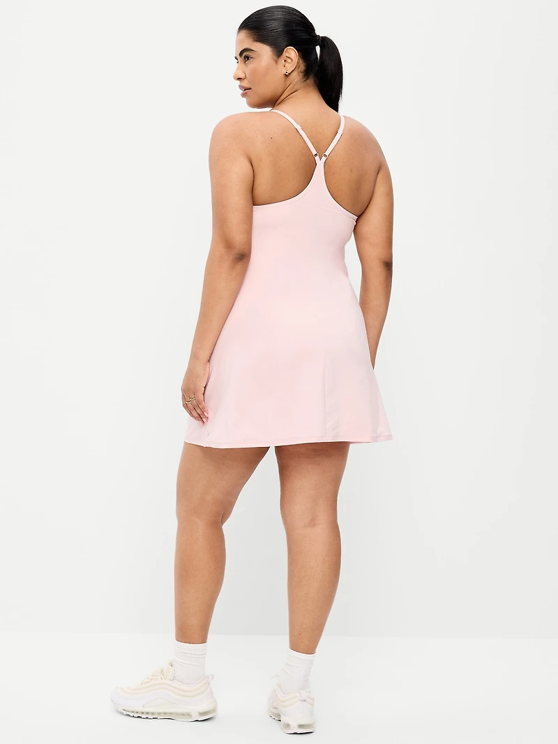 Stretch Woven Racerback Tennis Dress