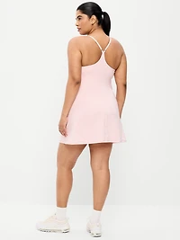 Stretch Woven Racerback Tennis Dress