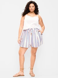 High-Waisted Drapey Skirt Short