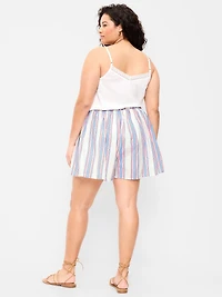 High-Waisted Drapey Skirt Short
