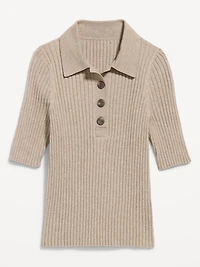 Short-Sleeve Ribbed Polo