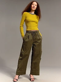 Old Navy x Christopher John Rogers High-Waisted Pull-On Utility Barrel Pants