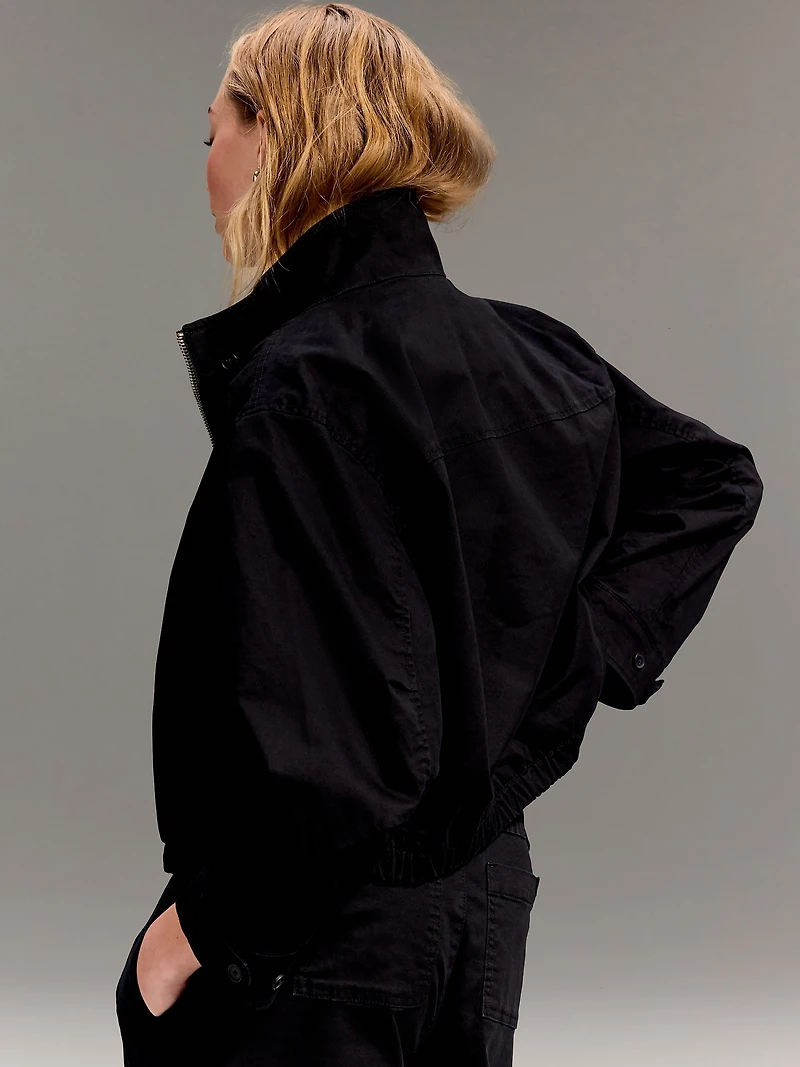 Old Navy x Christopher John Rogers Mock-Neck Bomber Jacket