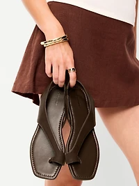 Asymmetrical Toe-Strap Sandals for Women