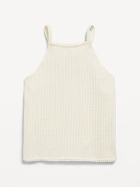 Sleeveless Jacquard Knit Top for Girls