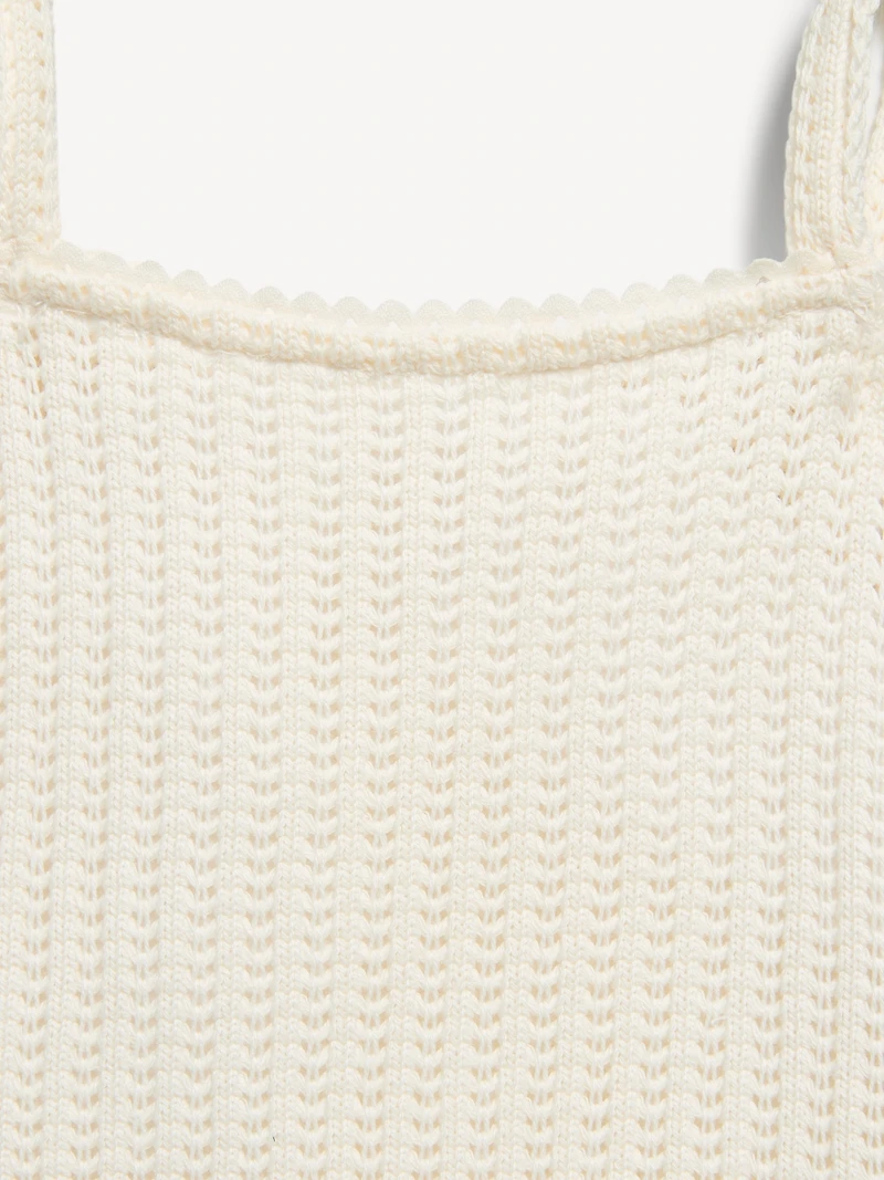 Sleeveless Jacquard Knit Top for Girls