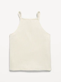 Sleeveless Jacquard Knit Top for Girls