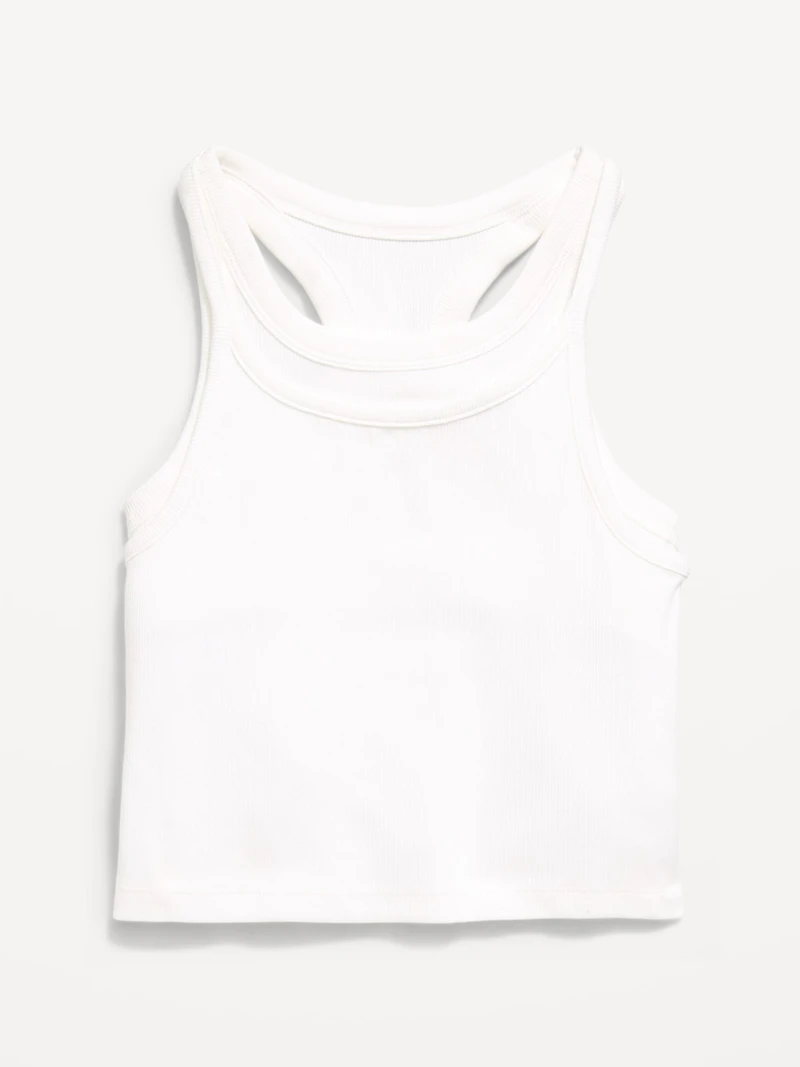2-In-1 Ribbed Tank Top for Girls