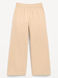 School Uniform Baggy Wide-Leg Pull-On Pants for Girls