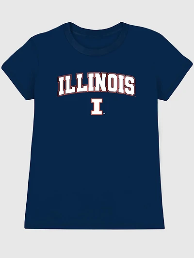 University of Illinois Arch Logo Graphic T-Shirt for Women