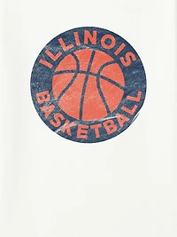 University of Illinois Circle Basketball Graphic T-Shirt for Men